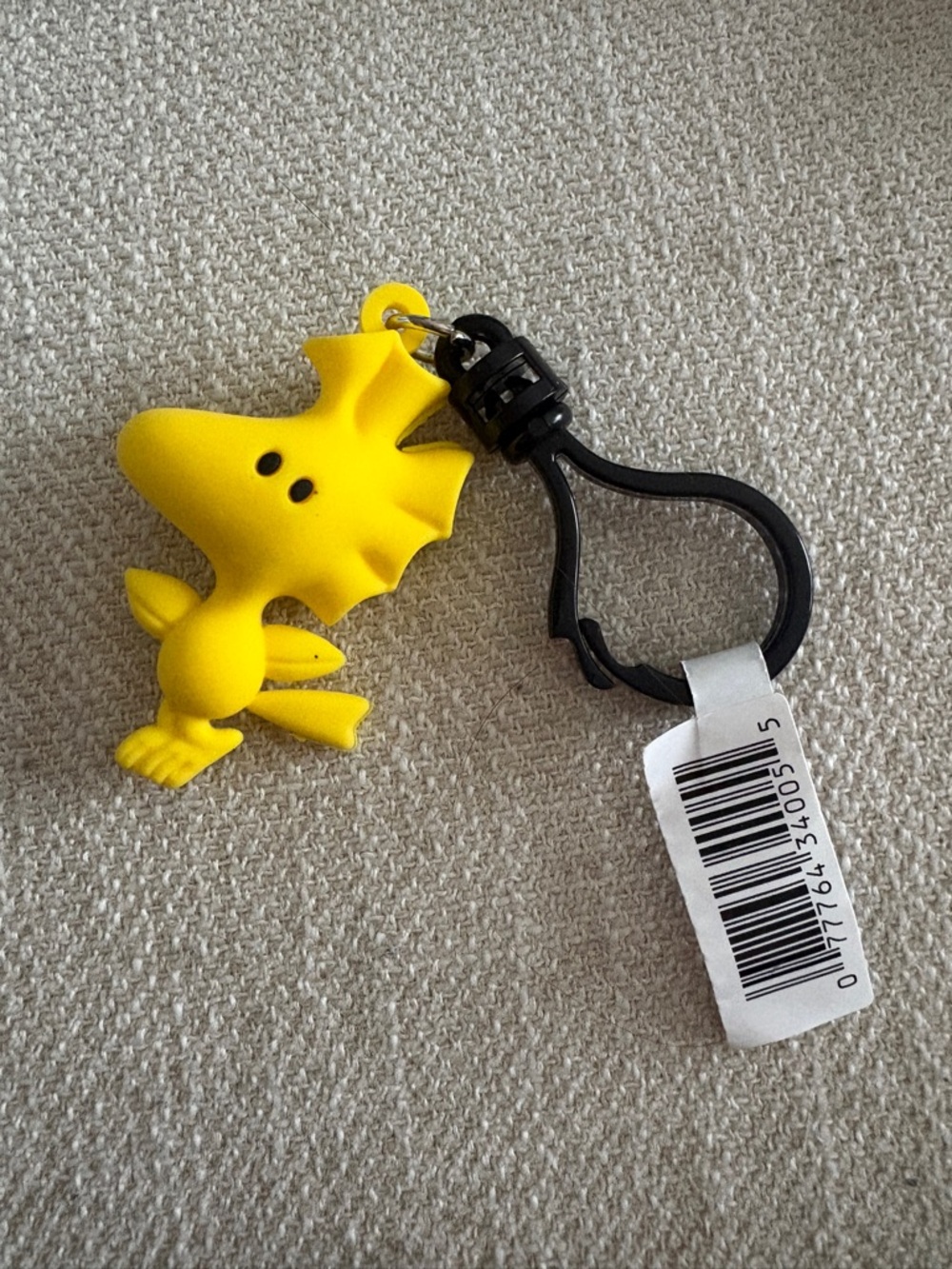 Peanuts Yellow Woodstock Figural Bag Clip